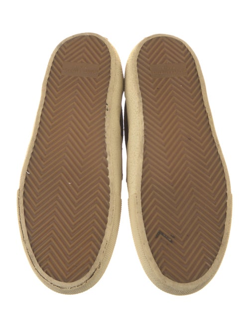 Saint Laurent Suede Animal Print Loafers