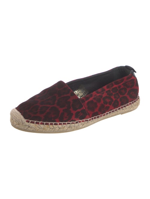 Saint Laurent Canvas Animal Print Espadrilles