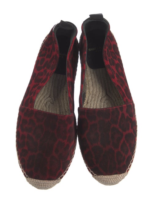 Saint Laurent Canvas Animal Print Espadrilles