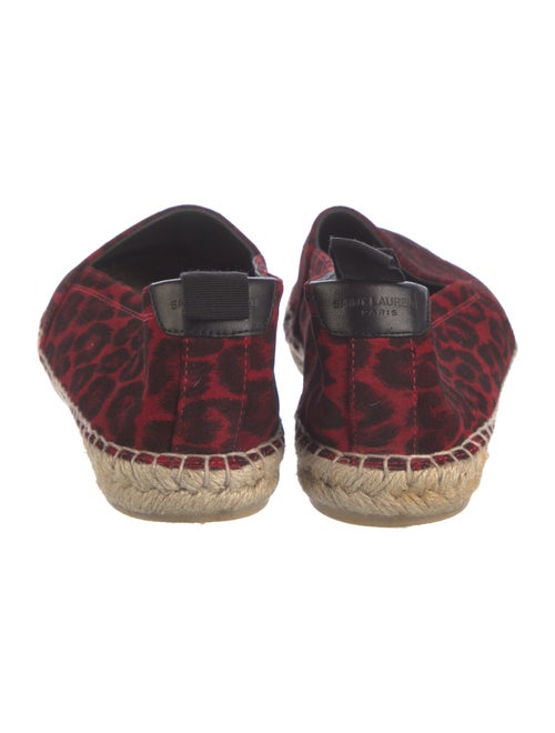 Saint Laurent Canvas Animal Print Espadrilles
