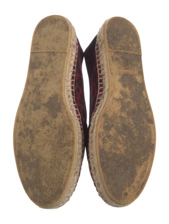 Saint Laurent Canvas Animal Print Espadrilles