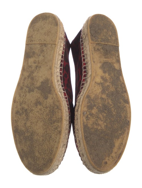 Saint Laurent Canvas Animal Print Espadrilles