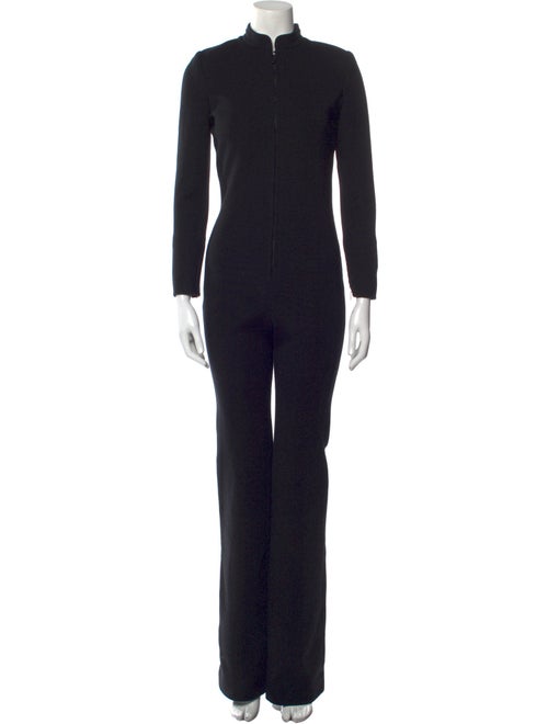 Saint Laurent Wool Mock Neck Jumpsuit