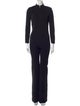Saint Laurent Wool Mock Neck Jumpsuit