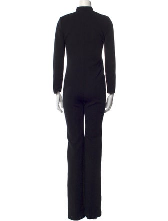 Saint Laurent Wool Mock Neck Jumpsuit