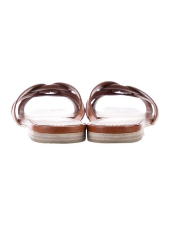Saint Laurent Leather Slides