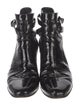 Saint Laurent Patent Leather Combat Boots