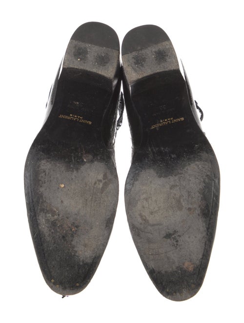 Saint Laurent Patent Leather Combat Boots