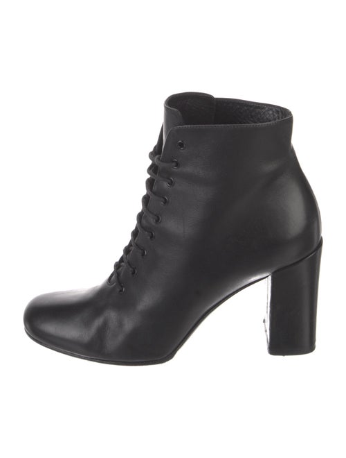 Saint Laurent Leather Lace-Up Boots