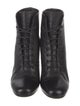 Saint Laurent Leather Lace-Up Boots