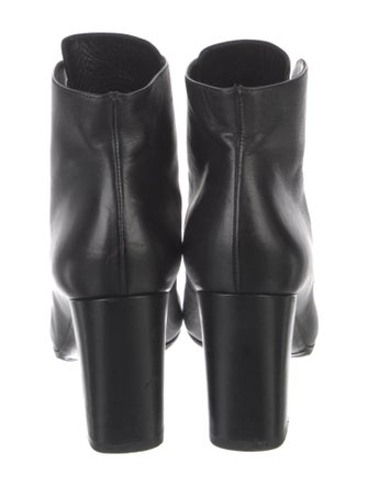 Saint Laurent Leather Lace-Up Boots