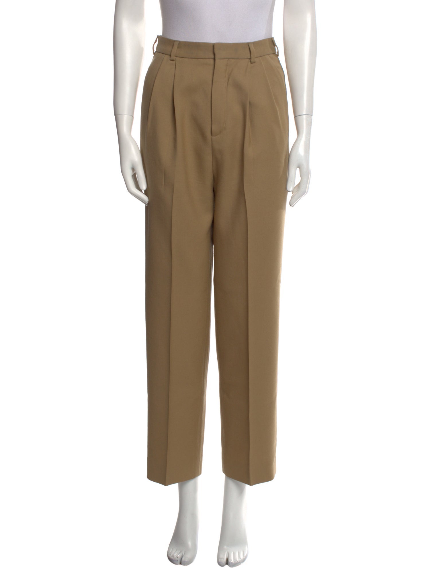 Saint Laurent Virgin Wool Straight Leg Pants