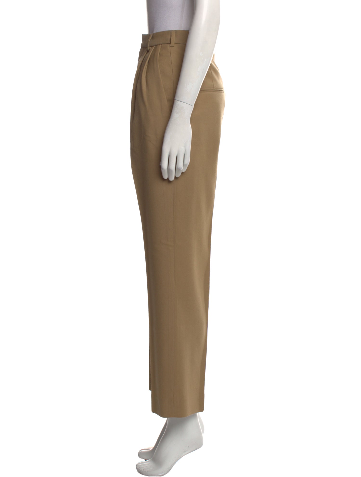 Saint Laurent Virgin Wool Straight Leg Pants