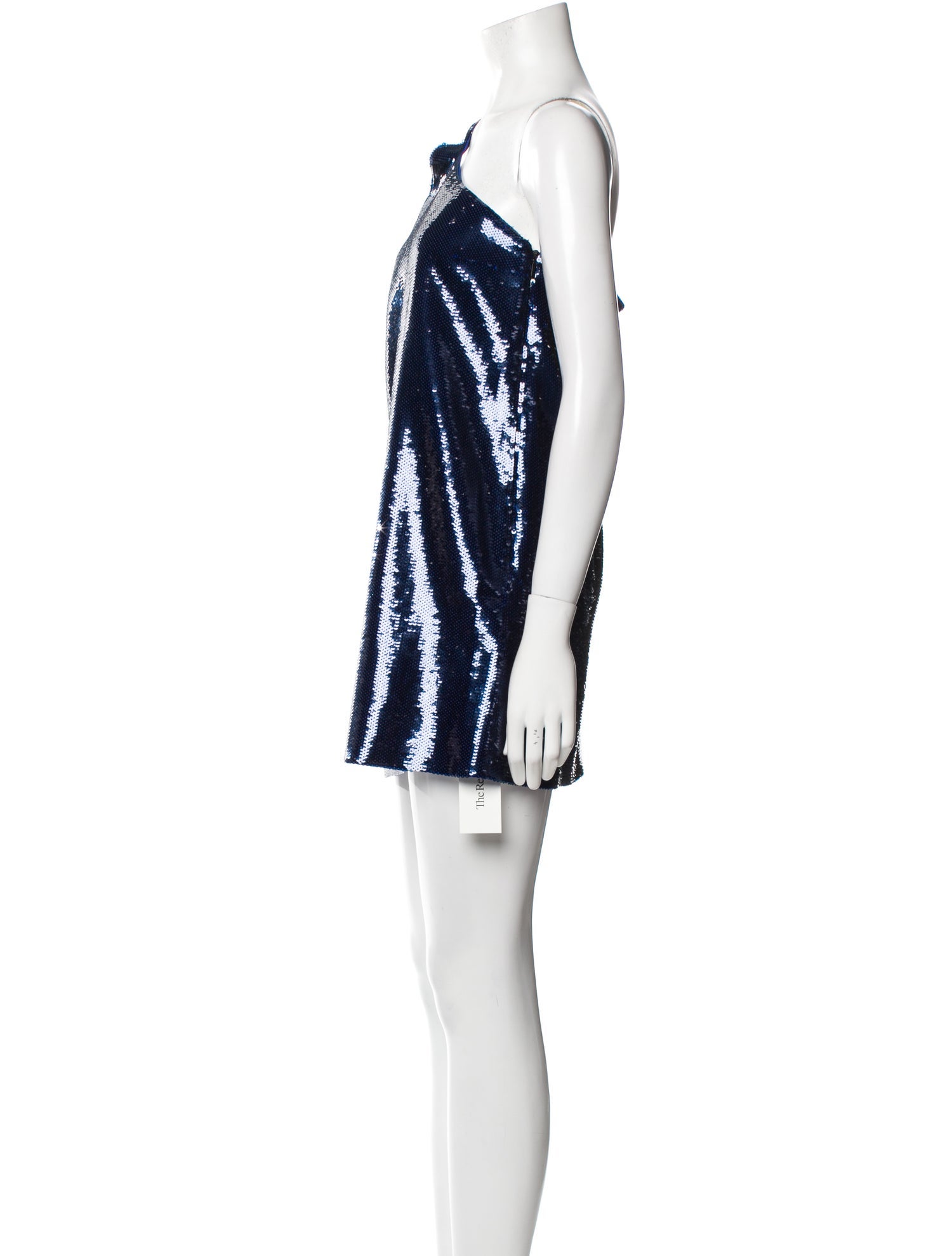 Saint Laurent One-Shoulder Mini Dress