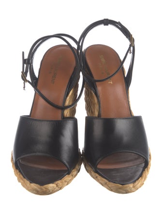 Saint Laurent Leather Espadrilles