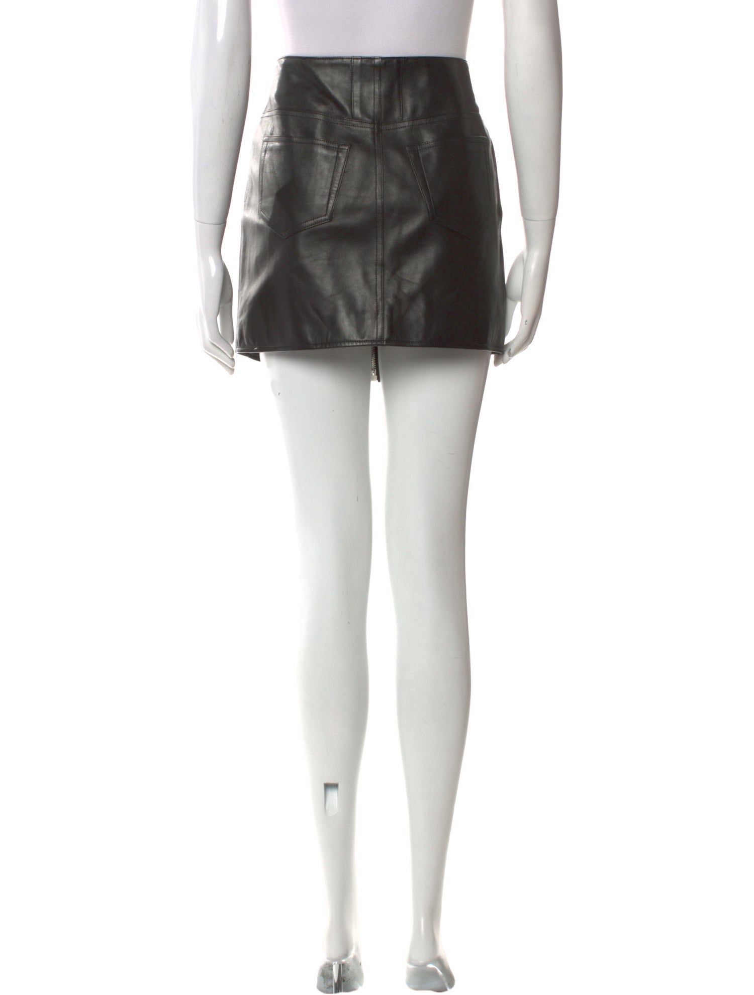 Saint Laurent Leather Mini Skirt