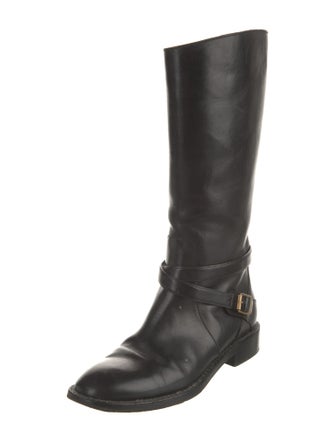 Saint Laurent Leather Riding Boots
