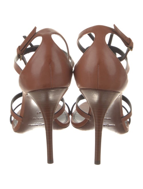 Saint Laurent Leather T-Strap Sandals