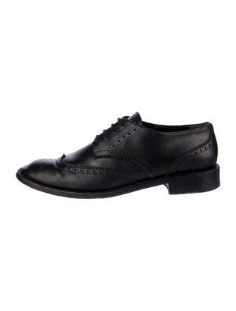 Saint Laurent Leather Lasercut Accents Brogues