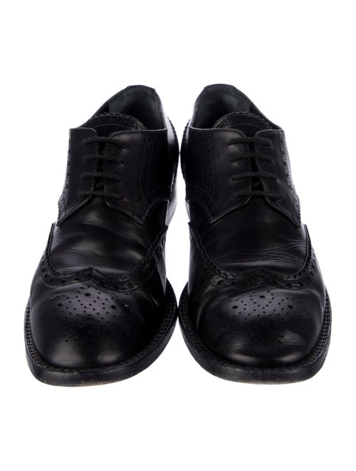 Saint Laurent Leather Lasercut Accents Brogues
