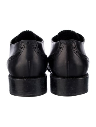 Saint Laurent Leather Lasercut Accents Brogues