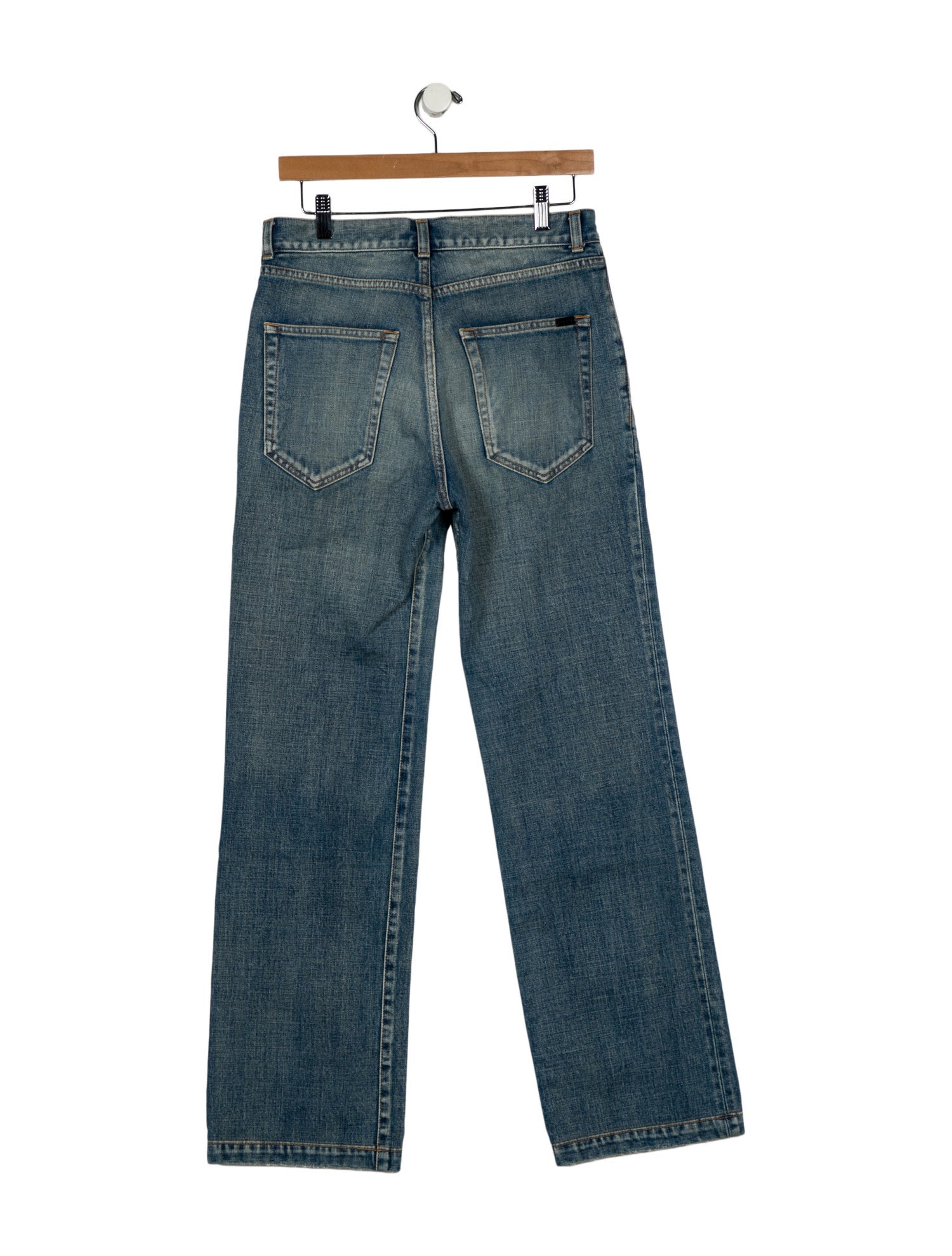 Saint Laurent High-Rise Wide Leg Jeans