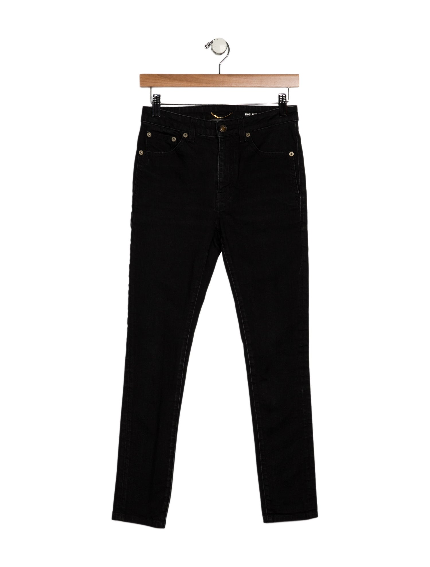Saint Laurent Mid-Rise Skinny Leg Jeans