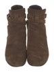 Saint Laurent Suede Lace-Up Boots