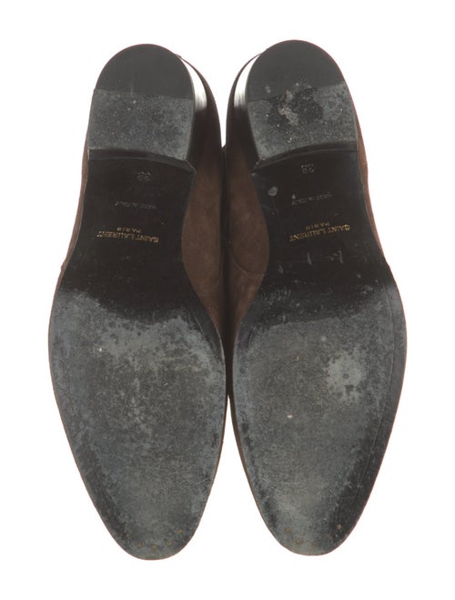 Saint Laurent Suede Lace-Up Boots