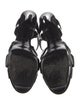 Saint Laurent Patent Leather T-Strap Sandals