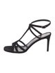 Saint Laurent Suede T-Strap Sandals