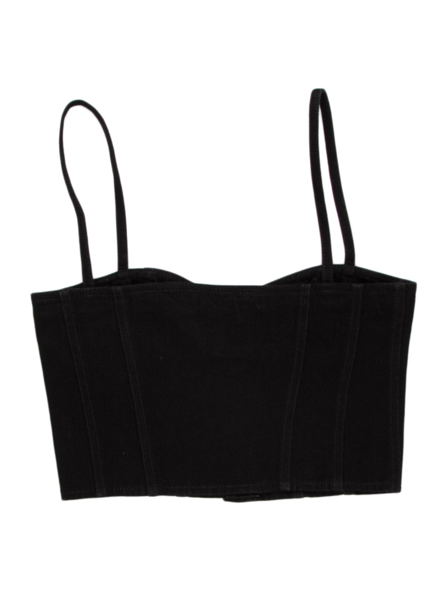 Saint Laurent Square Neckline Sleeveless Crop Top w/ Tags