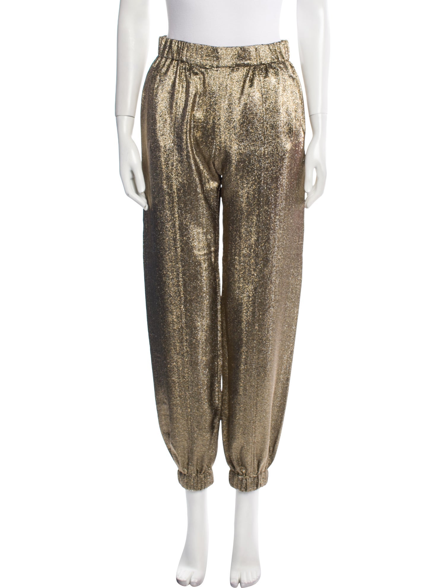 Saint Laurent Silk Skinny Leg Pants