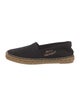 Saint Laurent Canvas Embroidered Accent Espadrilles