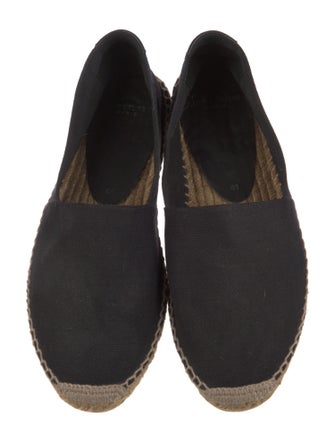 Saint Laurent Canvas Embroidered Accent Espadrilles