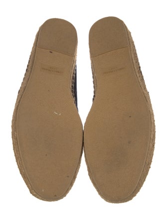 Saint Laurent Canvas Embroidered Accent Espadrilles