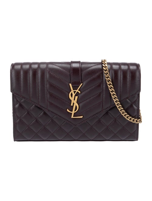 Saint Laurent Leather Envelope Small 2024