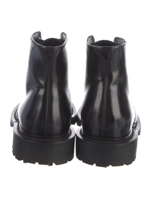 Saint Laurent Patent Leather Combat Boots