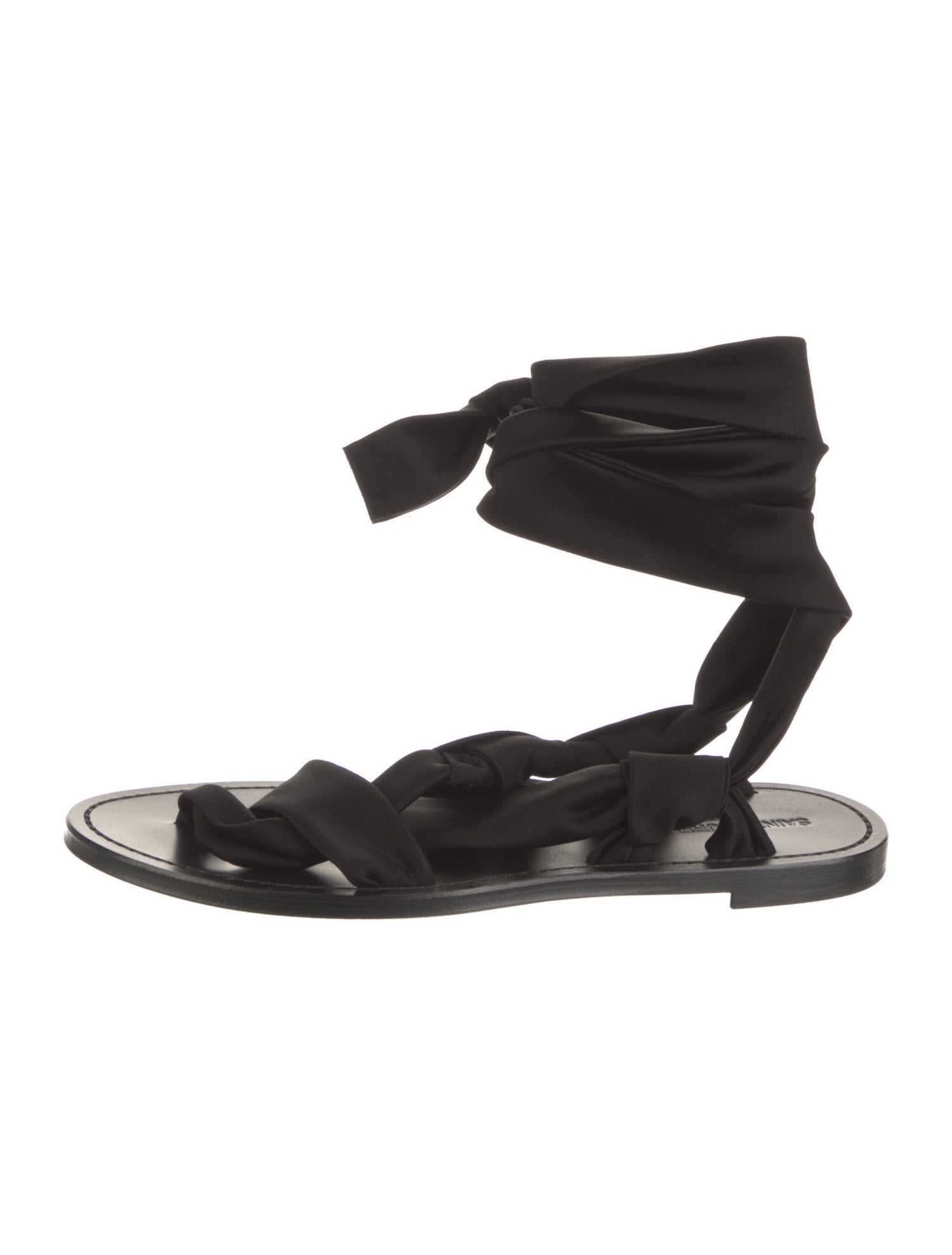 Saint Laurent Satin Gladiator Sandals