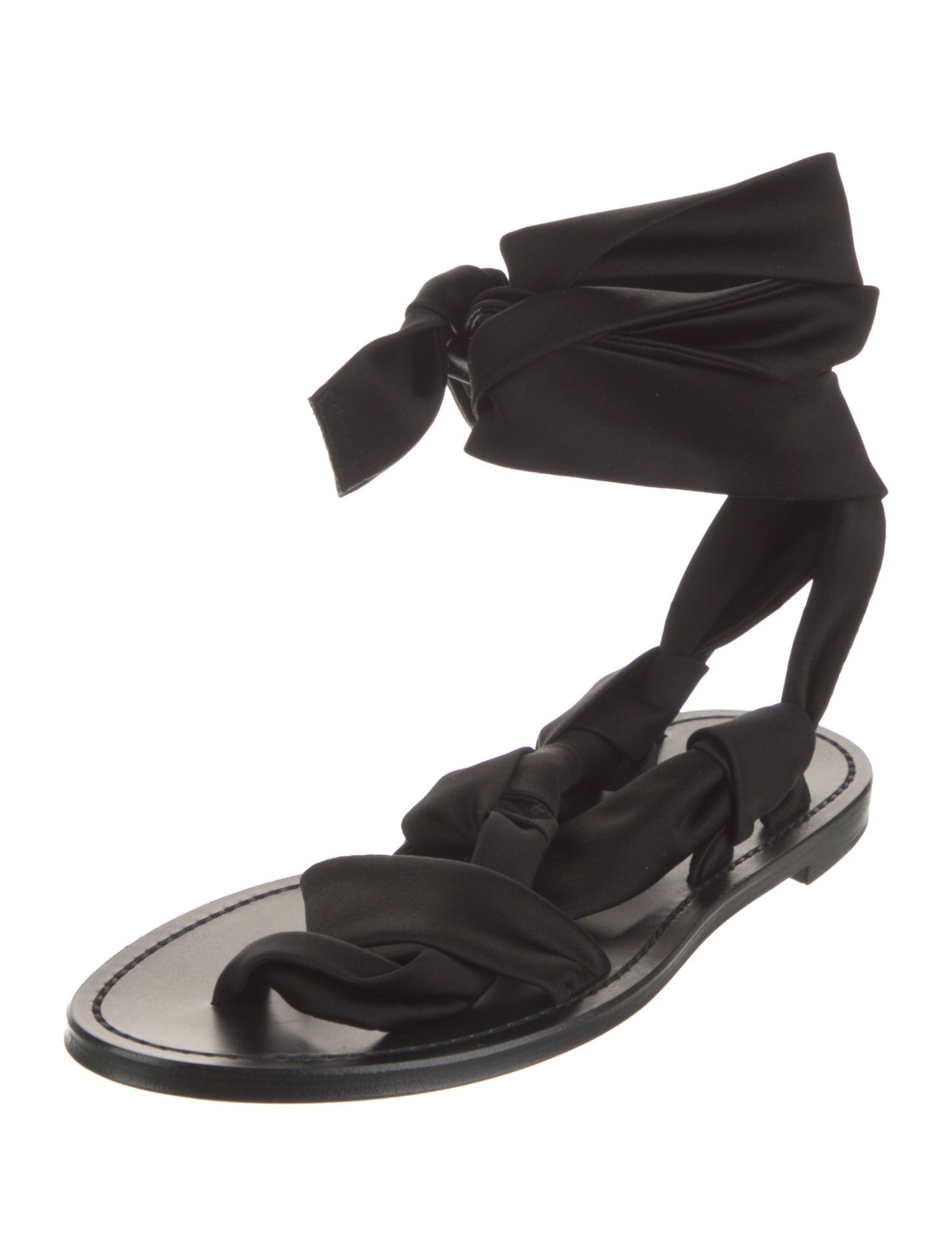 Saint Laurent Satin Gladiator Sandals