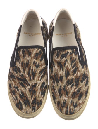 Saint Laurent Canvas Patterned Sneakers