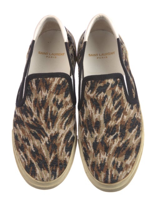 Saint Laurent Canvas Patterned Sneakers