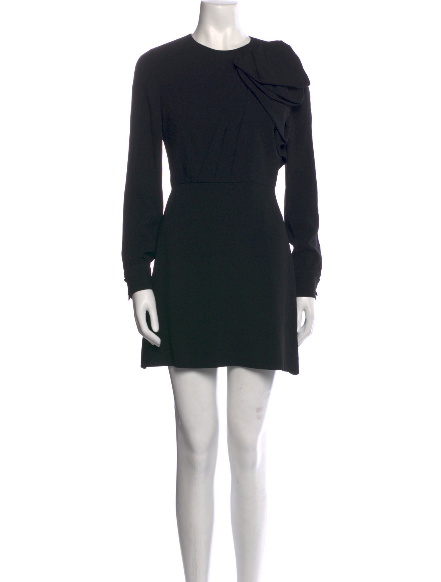 Saint Laurent Crew Neck Mini Dress