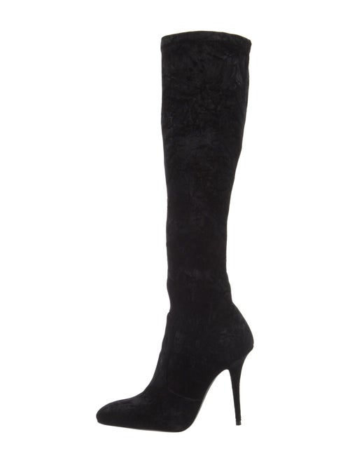Saint Laurent Velvet Sock Boots