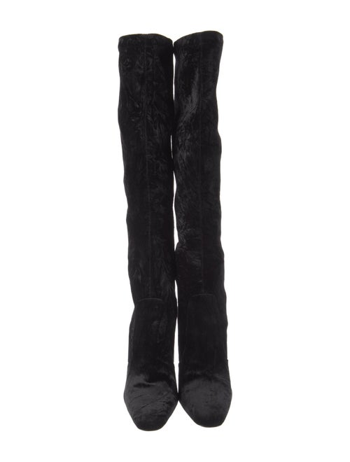 Saint Laurent Velvet Sock Boots