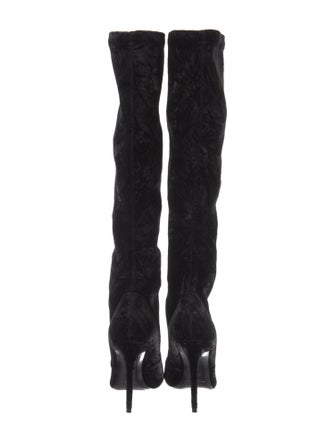 Saint Laurent Velvet Sock Boots