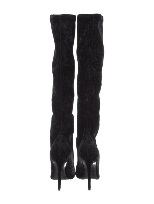 Saint Laurent Velvet Sock Boots