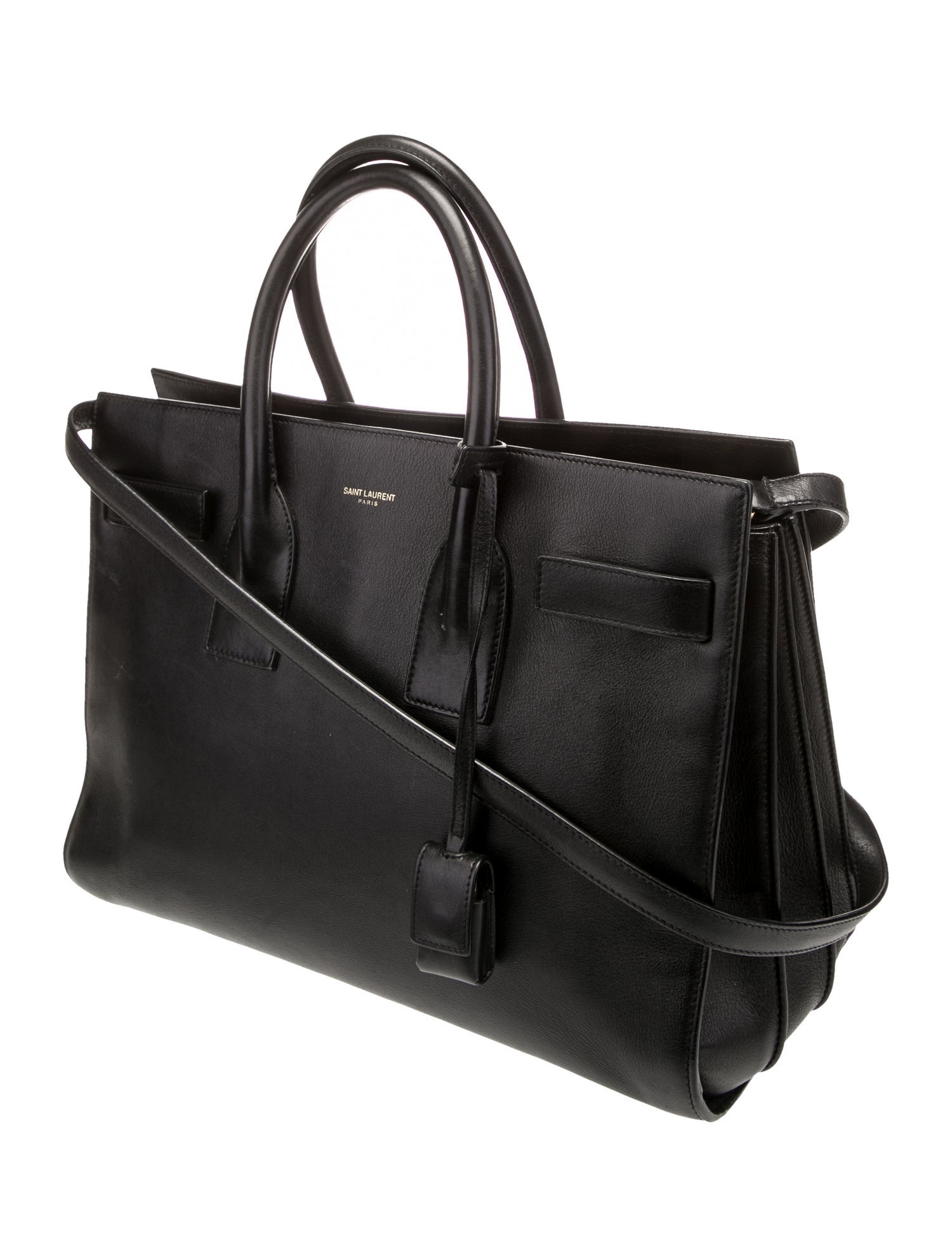Saint Laurent Leather Sac De Jour Small