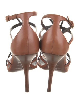 Saint Laurent Leather T-Strap Sandals