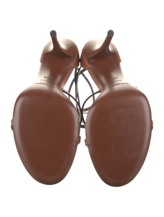 Saint Laurent Leather T-Strap Sandals